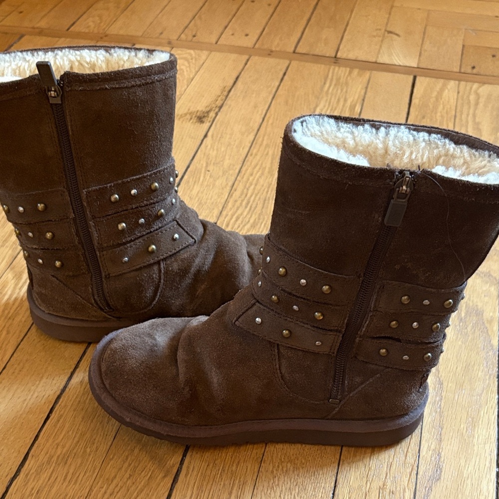 Ugg Brown Fuzzy Boots